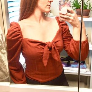 💥Orange Wild Fable Top💥